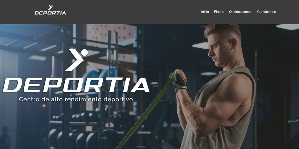 Landing Page Deportia
